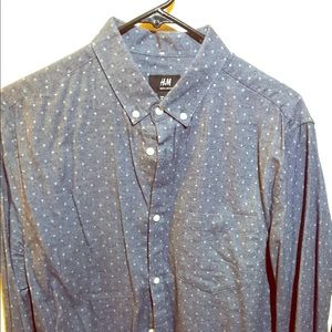 H&M dress up shirt regular fit shirt